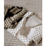 ジャガード編みニットカーディガンVネック | Miniministore | 詳細画像28 