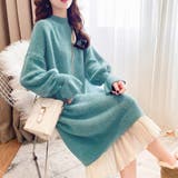 ニット ドッキングワンピース カジュアル | Miniministore | 詳細画像14