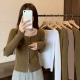 太めリブニットカーディガンレディース秋冬 | Miniministore | 詳細画像8