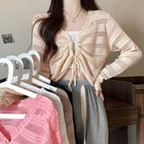 フロントドロストニットトップスレディース | Miniministore | 詳細画像1 
