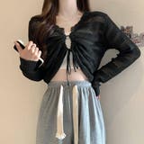 フロントドロストニットトップスレディース | Miniministore | 詳細画像5 