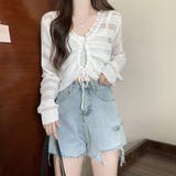 フロントドロストニットトップスレディース | Miniministore | 詳細画像7 