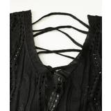 透かし編み ニットトップス レースアップ | Miniministore | 詳細画像20 