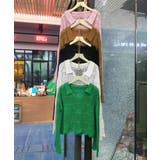 透かし編み ニットトップス ベルスリーブ | Miniministore | 詳細画像11