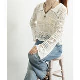 透かし編み ニットトップス ベルスリーブ | Miniministore | 詳細画像13