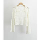 透かし編み ニットトップス ベルスリーブ | Miniministore | 詳細画像16