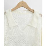 透かし編み ニットトップス ベルスリーブ | Miniministore | 詳細画像18