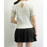 ケーブル編みニットトップス パフスリーブ | Miniministore | 詳細画像10 