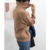 ハーフジップニットセータースタンドカラー | Miniministore | 詳細画像24 