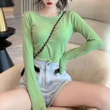 サマーニット トップス 長袖 | Miniministore | 詳細画像6 