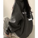 裏起毛スウェット 暖かいビッグトレーナー | Miniministore | 詳細画像12