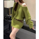 ミニニットワンピースウエストマーク韓国風 | Miniministore | 詳細画像21 