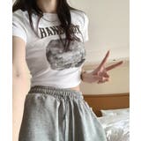 クロップド丈ロゴチビTシャツカットソー夏 | Miniministore | 詳細画像4