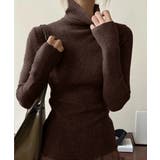 タートルネックリブニットとっくりセーター | Miniministore | 詳細画像3 