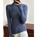タートルネックリブニットとっくりセーター | Miniministore | 詳細画像6 