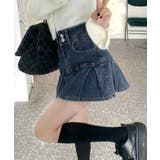 プリーツデニムスカート韓国風ミニスカート | Miniministore | 詳細画像2