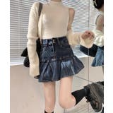 プリーツデニムスカート韓国風ミニスカート | Miniministore | 詳細画像3