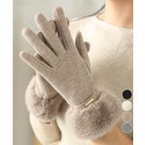 Miniministore（ミニミニストア） | 裏起毛ファー手袋冬 防風保温 スマホ対応