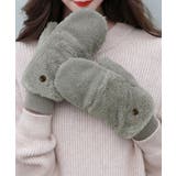 ボア手袋 裏起毛ミトングローブ あったか | Miniministore | 詳細画像14