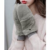 ボア手袋 裏起毛ミトングローブ あったか | Miniministore | 詳細画像15