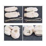 ボア手袋 裏起毛ミトングローブ あったか | Miniministore | 詳細画像17