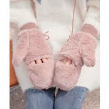 ボア手袋 裏起毛ミトングローブ あったか | Miniministore | 詳細画像4