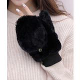 ボア手袋 裏起毛ミトングローブ あったか | Miniministore | 詳細画像6