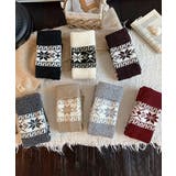 ノルディック柄レッグウォーマー暖かい靴下 | Miniministore | 詳細画像25