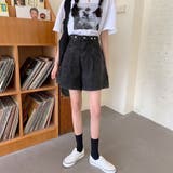 ロールアップ デニムショートパンツ 美脚 | Miniministore | 詳細画像7