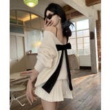 バックオープンリボンニットトップス韓国風 | Miniministore | 詳細画像7