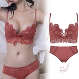 ダークレッド | ブラジャー ショーツ セットアップ | Miniministore