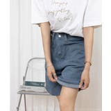 ウエスト調節可能デニムショートパンツ美脚 | Miniministore | 詳細画像16 