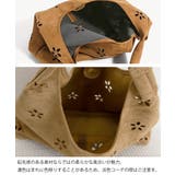 花柄カットスエード調トートバッグポーチ付 | Miniministore | 詳細画像11 