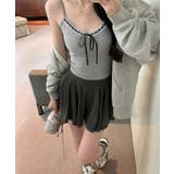 カップ付きキャミソールレーストリムキャミ | Miniministore | 詳細画像2 