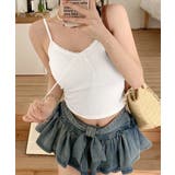 カップ付きキャミソールレーストリムキャミ | Miniministore | 詳細画像9 