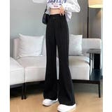 セミフレアワイドパンツ スラックスパンツ | Miniministore | 詳細画像5