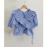 フリルブラウス シャーリングブラウス半袖 | Miniministore | 詳細画像22