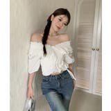 フリルブラウス シャーリングブラウス半袖 | Miniministore | 詳細画像6