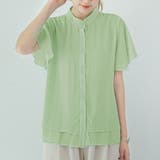 フレアー袖ブラウス バンドカラー 半袖夏 | Miniministore | 詳細画像10 