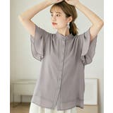 フレアー袖ブラウス バンドカラー 半袖夏 | Miniministore | 詳細画像27 