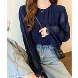 シャーリングブラウス 長袖トップス韓国風 | Miniministore | 詳細画像11