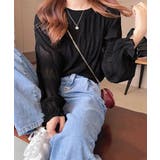 シャーリングブラウス 長袖トップス韓国風 | Miniministore | 詳細画像3
