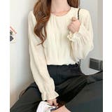 シャーリングブラウス 長袖トップス韓国風 | Miniministore | 詳細画像6