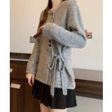 サイドリボンニットトップスボタンデザイン | Miniministore | 詳細画像11