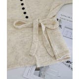 サイドリボンニットトップスボタンデザイン | Miniministore | 詳細画像23