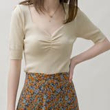 アイボリー | Vネック ニットトップス レディース | Miniministore