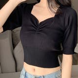 Vネック ニットトップス レディース | Miniministore | 詳細画像4