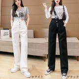 ワンショルダー サロペットデニムパンツ | Miniministore | 詳細画像2