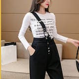 ワンショルダー サロペットデニムパンツ | Miniministore | 詳細画像7