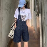 デニムサロペット ショートオーバーオール | Miniministore | 詳細画像7